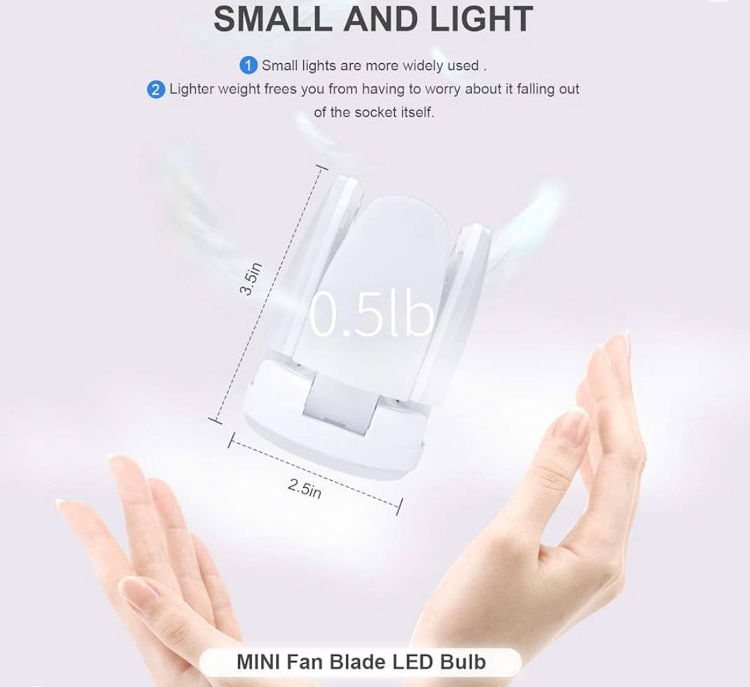 CJF LED Bulb Fan 28W, 6500K, Foldable