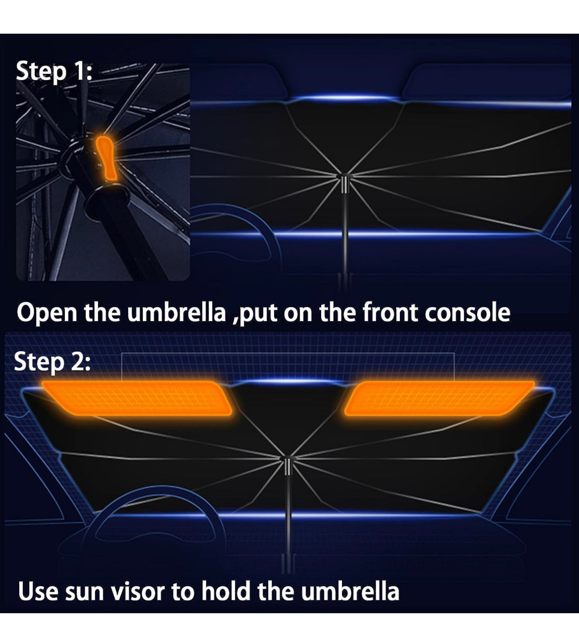 CJF Car umbrella sunshade